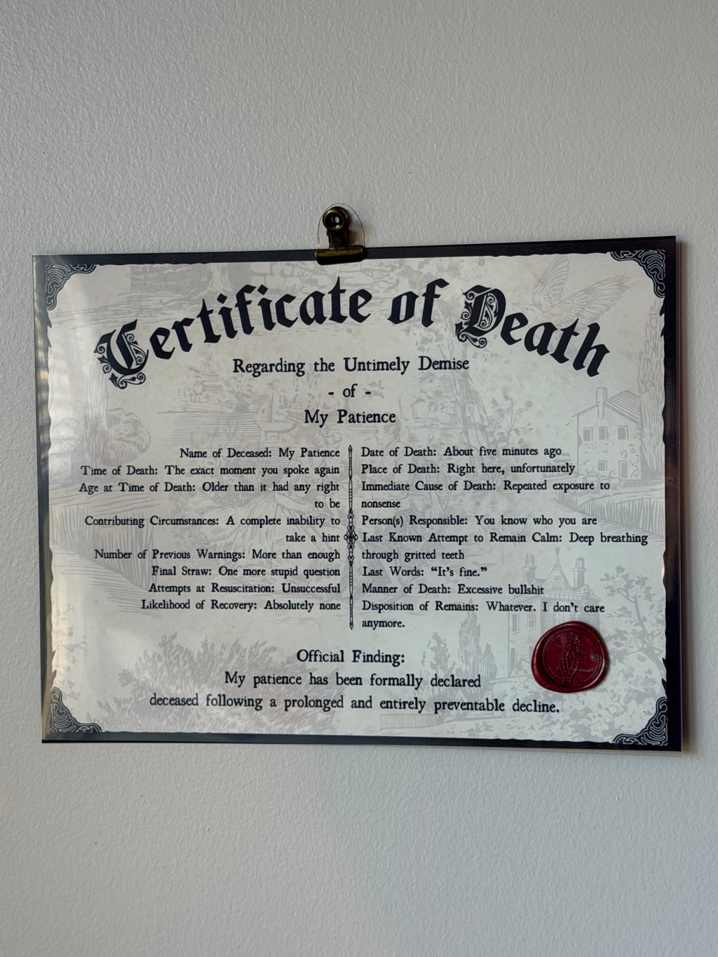 Death Certificates