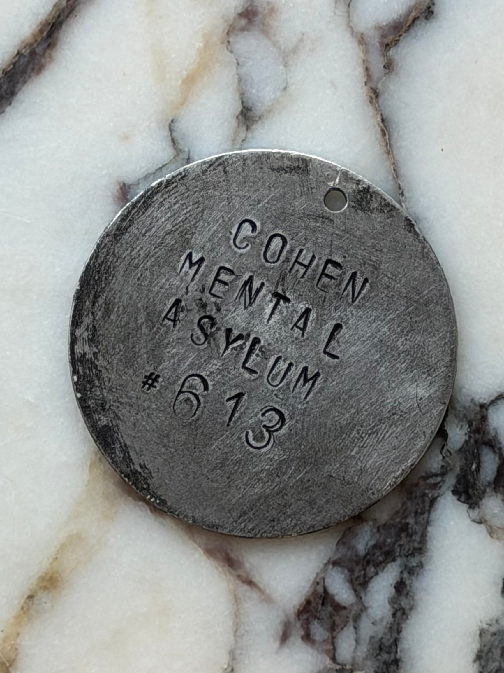 Personalized Mental Asylum Tag