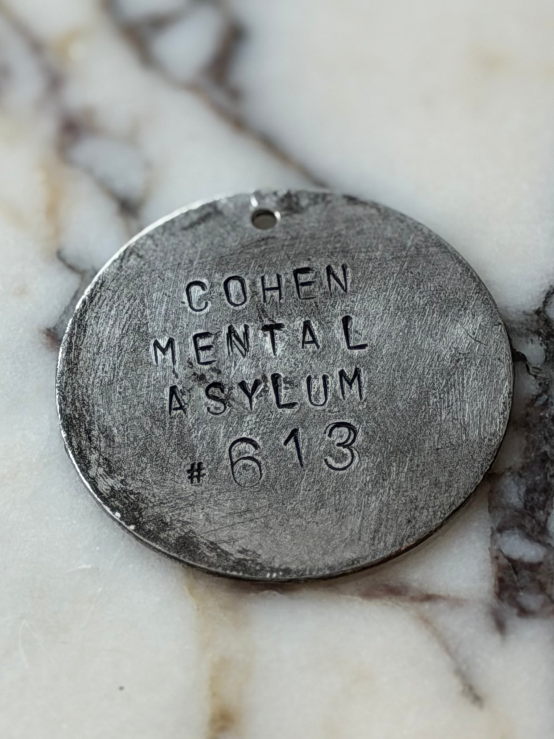 Personalized Mental Asylum Tag