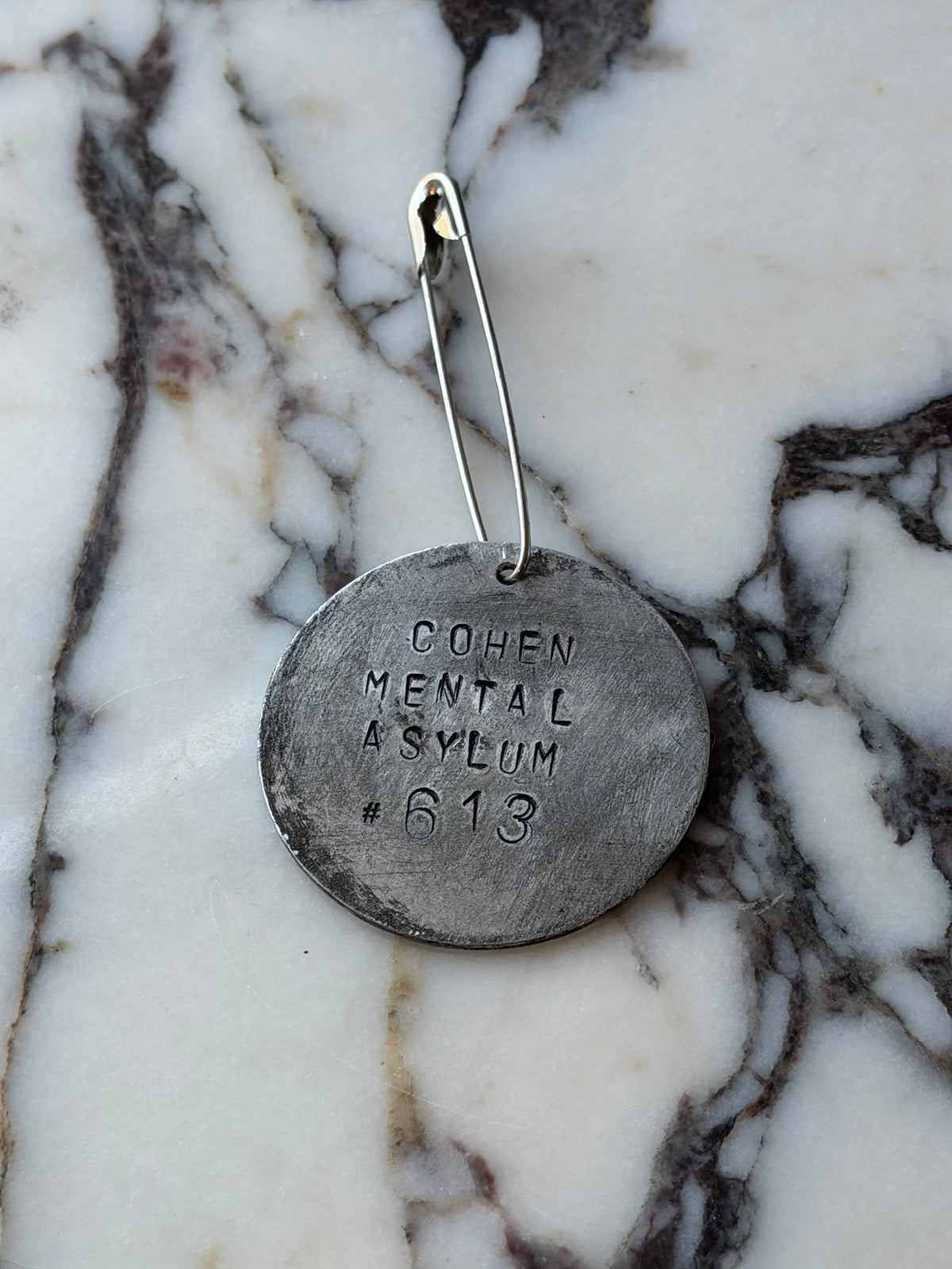 Personalized Mental Asylum Safety Pin