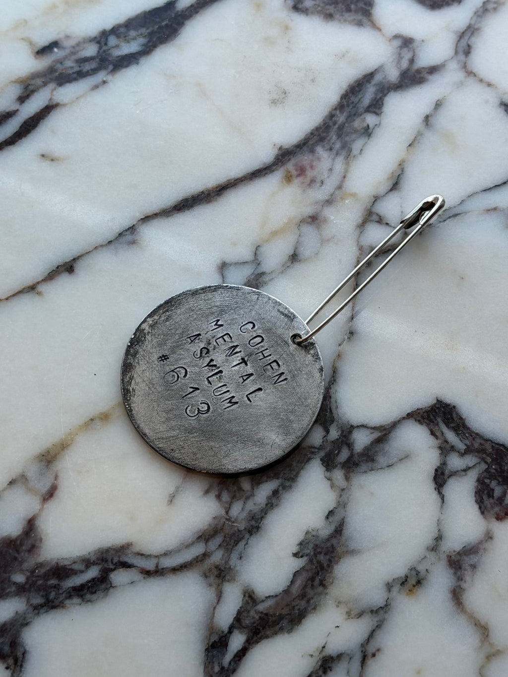 Personalized Mental Asylum Safety Pin