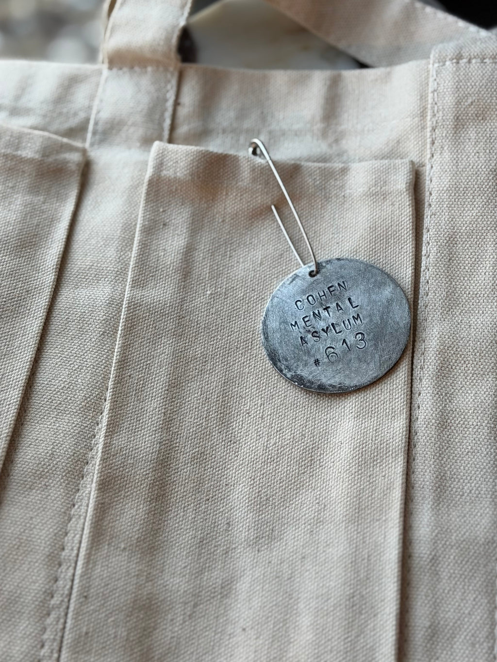 Personalized Mental Asylum Safety Pin