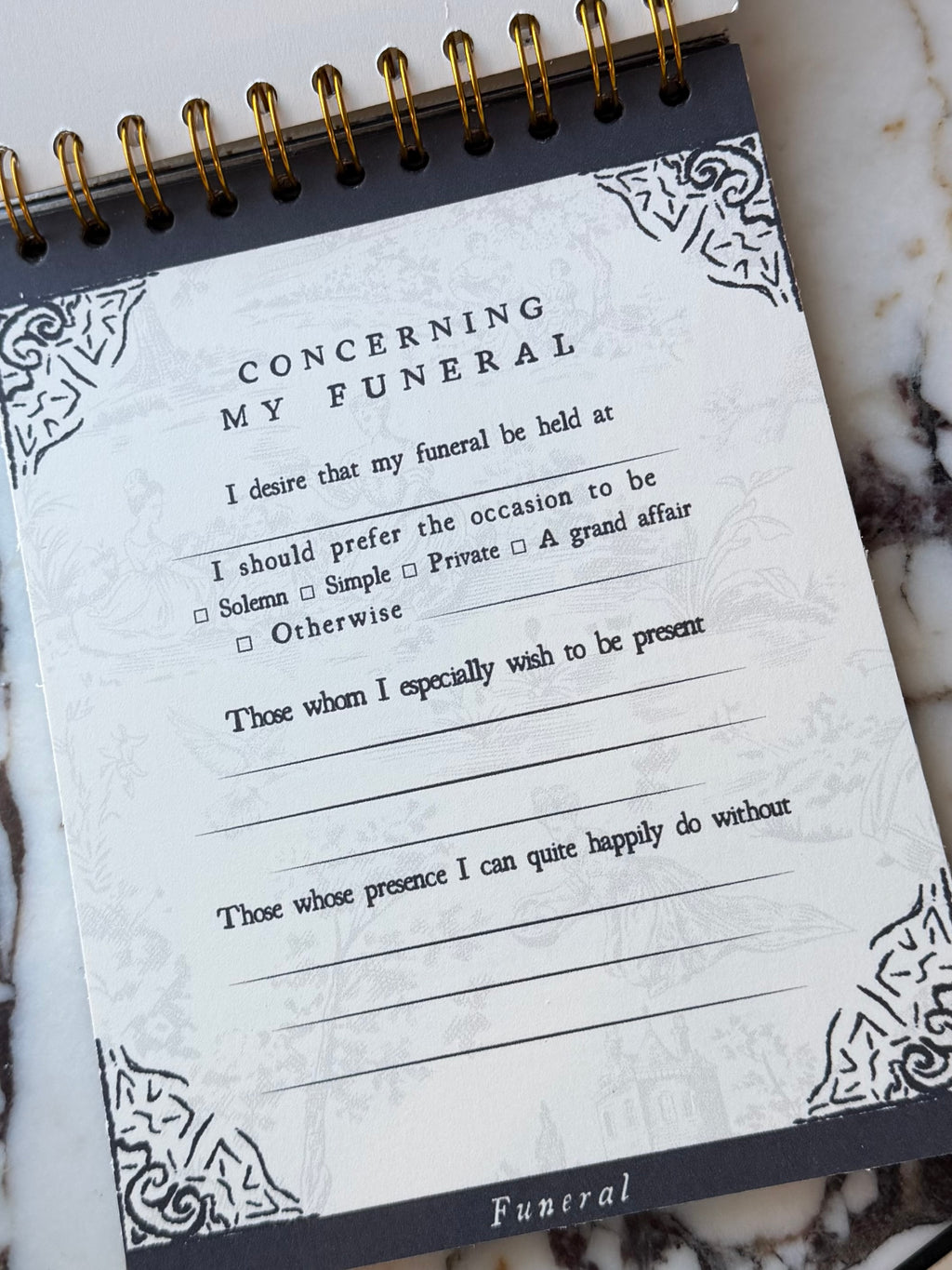 Instructions Upon My Death Planner
